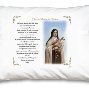 St Therese Little Flower Pillow Case - Spanish